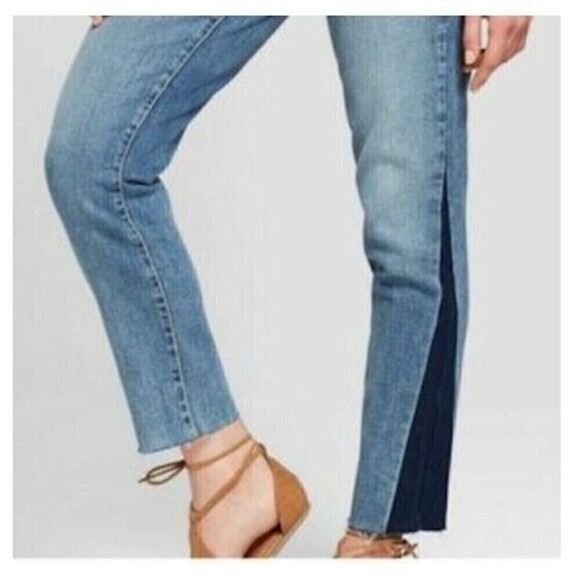 PISTOLA Pick Me Up Jeans Size 27 Blue Distressed Raw Hem High Rise Denim - Picture 6 of 11